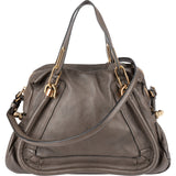 Chloé Pebbled Leather Paraty Shoulder Handbag