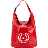 Chanel Limited Rouge PVC Etanche Waterproof Tote Sailing Bag