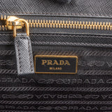 Prada Black Saffiano Leather Galleria Handbag