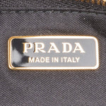 Prada Black Nylon Triangle Clutch - vintageandkickz