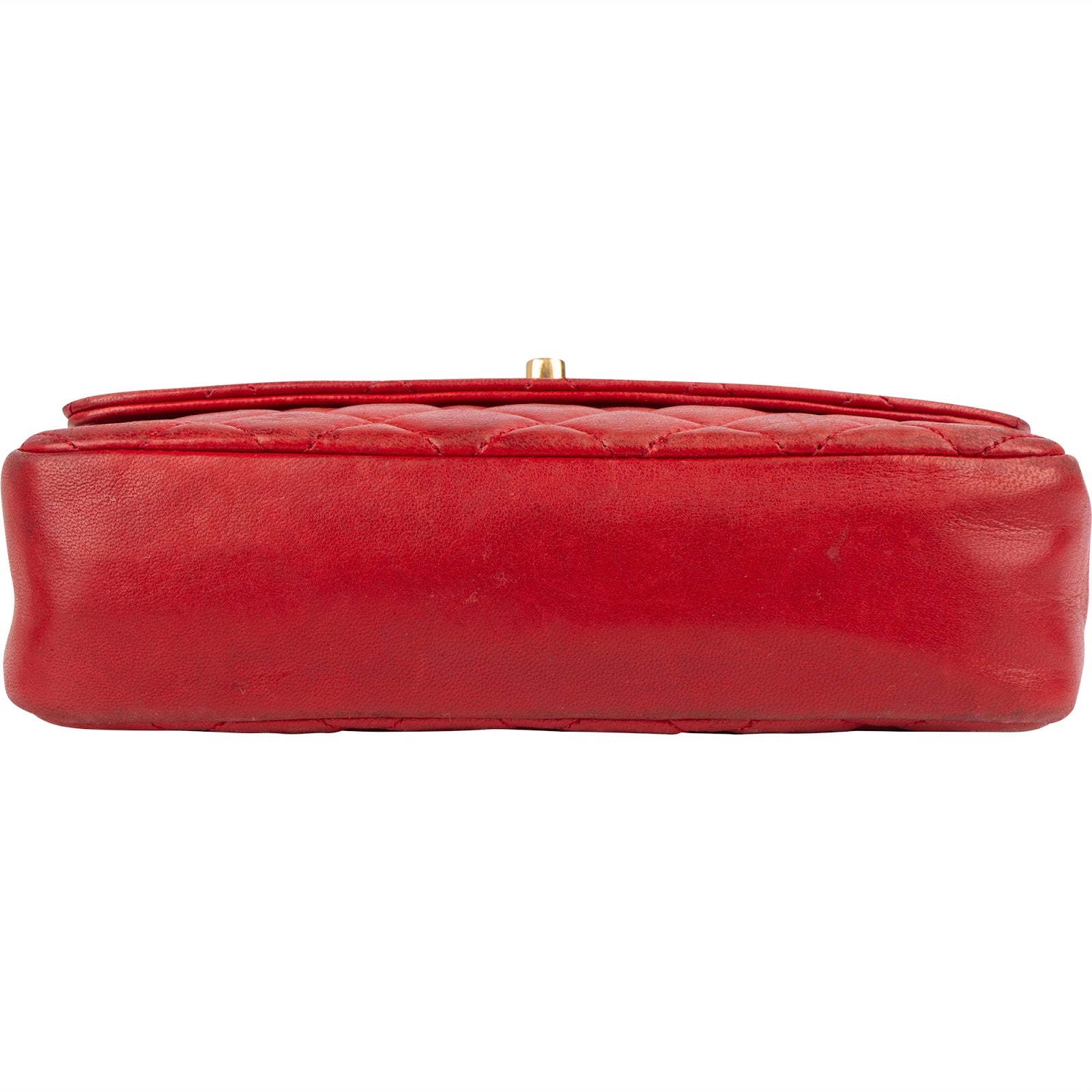 Chanel Quilted Lambskin 24K Gold Small Single Flap Crossbody Bag xx datacode, innenraum - vintageandkickz