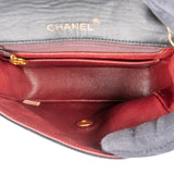 Chanel Quilted Lambskin 24K Gold Mini Square Single Flap Crossbody Bag