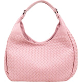 Bottega Veneta Pink Intrecciato Leather Hobo Shoulder Bag