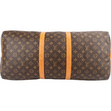 Louis Vuitton Monogram Canvas Keepall 55 Bandoulière Travel Bag