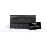 Chanel Quilted Aged Calfskin 2.55 Flap Wallet