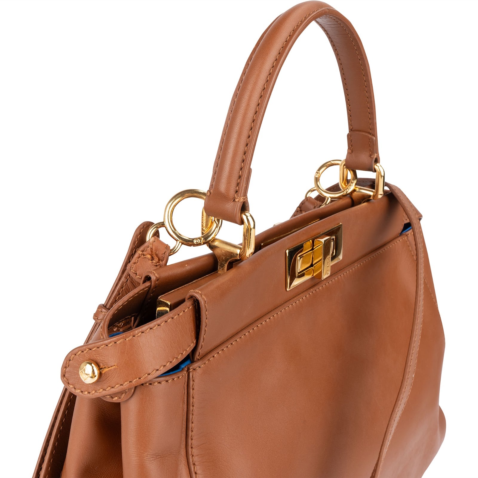 [🔄️B23 / F60] Fendi Calfskin Peekaboo Regular Handbag - vintageandkickz