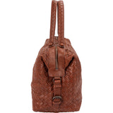 Bottega Veneta Grained Intrecciato Leather Boston 40 Handbag