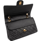 Chanel Quilted Lambskin 24K Gold Medium Double Flap Shoulder Bag