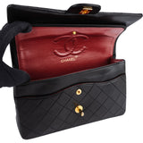 Chanel Quilted 24K Gold Lambskin Medium Double Flap Shoulder Bag