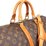Louis Vuitton Monogram Canvas Keepall 50 Bandoulière Travel Bag