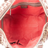 Gucci Houndstooth Web Boston Bag 30 Handbag