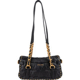 Miu Miu Quilted Leather Studded Turnlock Flap Shoulder Bag