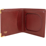 Must de Cartier Bordeaux Leather Bifold Billets Wallet