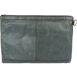 Balenciaga Classic Green Leather Arena Clutch