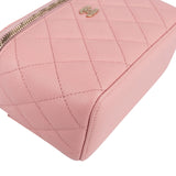 Chanel Quilted Caviar Leather Vanity Case Crossbody Bag
