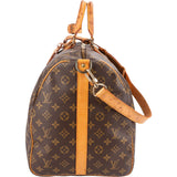 Louis Vuitton Monogram Canvas Keepall 55 Bandoulière Travel Bag