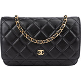 Chanel Quilted Lambskin Wallet on Chain Crossbody Bag