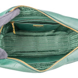Prada Green Saffiano Leather Small Rectangular Coffer Handbag