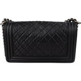 Chanel Quilted Lambskin Medium Boy Single Flap Crossbody Bag