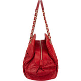 Chanel Quilted Iridescent Leather Iridescent Chic Bowler Shoulder Bag