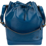 Louis Vuitton Blue Epi Leather Sac Noé Grande Shoulder Bag