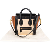 Céline Tricolor Leather Luggage Handbag