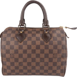 Louis Vuitton Monogram Damier Ebene Canvas Speedy 25 Handbag