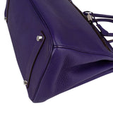 Hermès Iris Purple Taurillon Clemence Palladium Birkin 35 Handbag