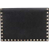 Valentino Pebbled Calfskin Rockstud Organizer Clutch