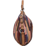 Miu Miu Leather Multicolor Patchwork Hobo Handbag