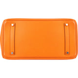Hermès Orange H Epsom Leather Palladium Birkin 35 Handbag