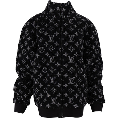 Louis Vuitton Monogram Fleece Teddy Zip Jacket (L)