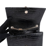 Yves Saint Laurent Croc-Embossed Leather Kate Tassel Crossbody Bag
