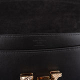 Louis Vuitton Noir Boxcalf Python Leather LV Louise GM Crossbody Bag