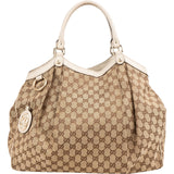 Gucci Monogram GG Canvas Sukey Large Hobo Handbag