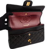 Chanel Quilted Lambskin 24K Gold Medium Double Flap Shoulder Bag