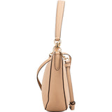 Coach Pebbled Leather Teri Hobo Crossbody Shoulder Bag