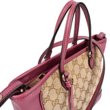 Gucci Monogram GG Canvas Bree Small Tote Crossbody Handbag