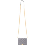 Chanel Quilted Caviar Leather Small Boy Mini Wallet On Chain Crossbody Bag