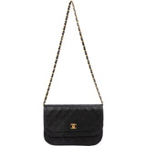 Chanel Quilted Lambskin 24K Gold Double Flap Shoulder Bag