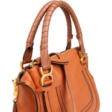 Chloé Grained Leather Marcie Satchel Handbag