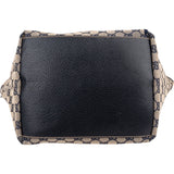 Gucci Monogram GG Canvas Web Handle Tote Shopper Shoulder Bag