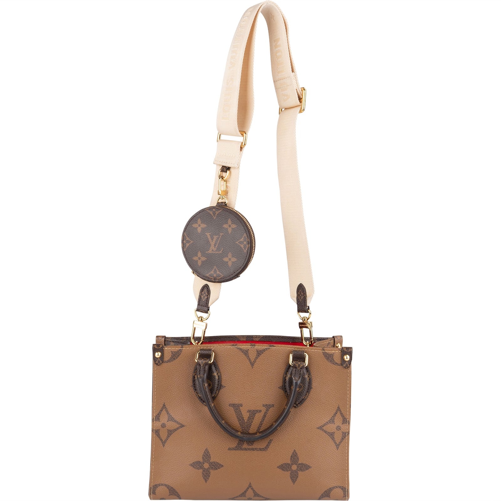 Louis Vuitton Monogram Reverse Canvas OnTheGo PM Handbag - vintageandkickz