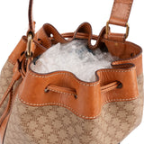 Celine Macadam Monogram Drawstring Bucket Shoulder Bag
