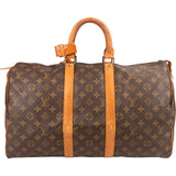 Louis Vuitton Monogram Canvas Keepall 45 Travel Bag