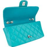 Chanel Quilted Latex Reversible Nylon Rectangular Single Flap Crossbody Bag