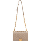 Chanel Quilted Caviar Leather Medium Single Boy Crossbody Bag