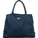 [🔄️B09 / F19] Prada Navy Nylon Tessuto Tote Handbag - vintageandkickz