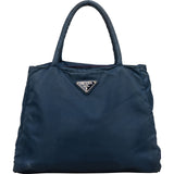[🔄️B09 / F19] Prada Navy Nylon Tessuto Tote Handbag - vintageandkickz