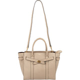 Mulberry Grained Leather Zipped Bayswater Handbag